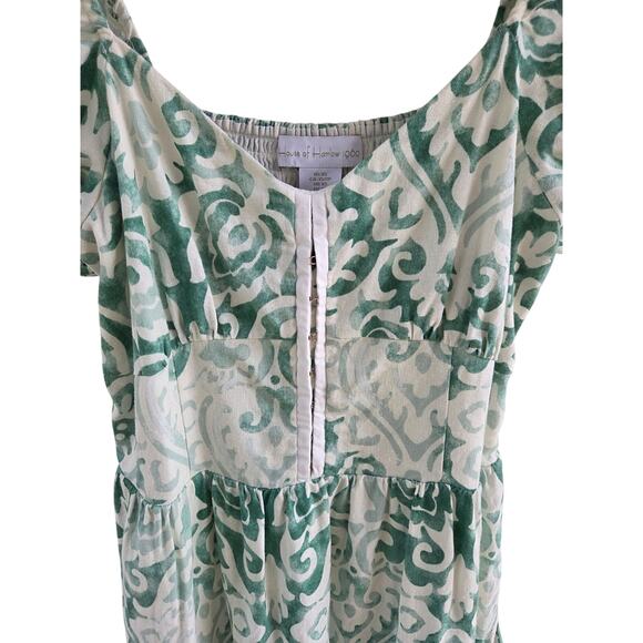 House of Harlow 1960 Linen Blend Peasant Milkmaid Dress XS Cottage French Girl - Picture 3 of 14